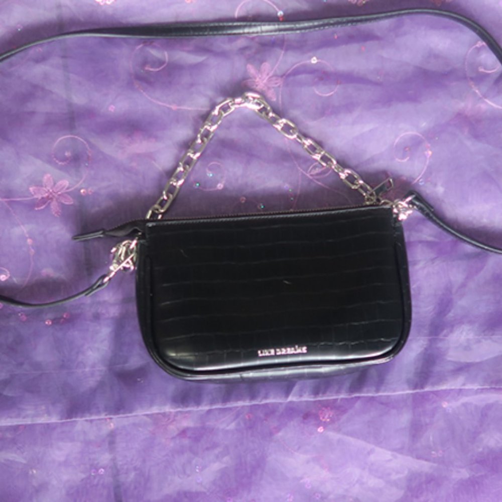 Like Dreams small chain strap purse black/silver